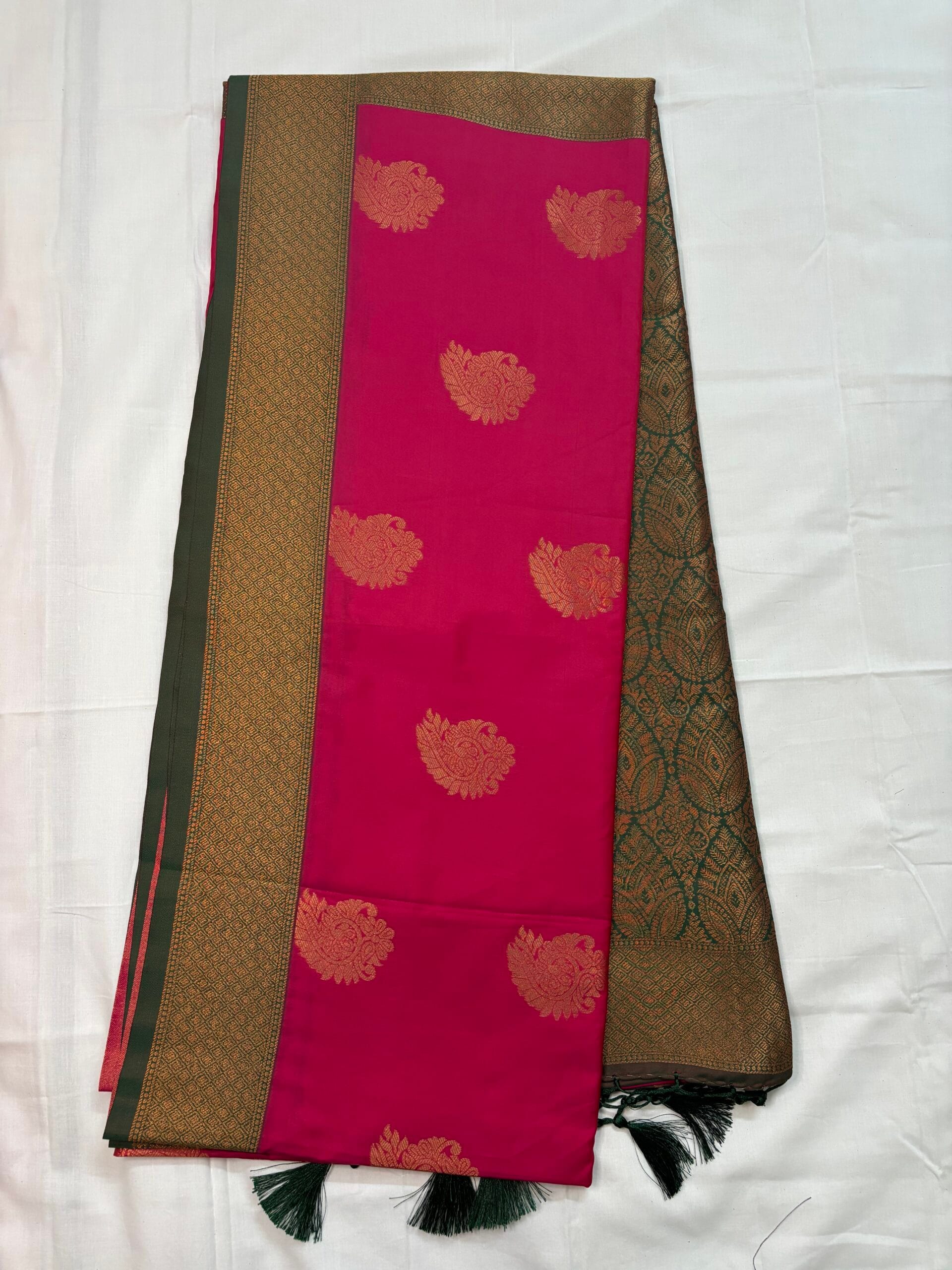Pink Kanchipuram silk saree