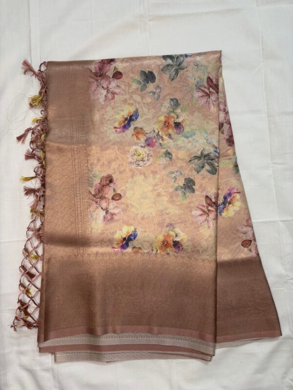 Digital-floral printed saree